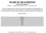 March Grandioso Orchestra sheet music cover
